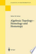 Algebraic Topology — Homotopy and Homology