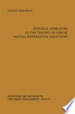 Integral Operators in the Theory of Linear Partial Differential Equations