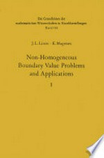 Non-Homogeneous Boundary Value Problems and Applications: Vol. 1 