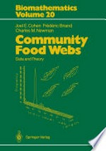 Community Food Webs: Data and Theory /