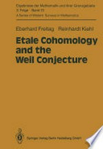 Etale Cohomology and the Weil Conjecture