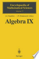 Algebra IX: Finite Groups of Lie Type Finite-Dimensional Division Algebras 