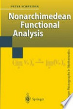 Nonarchimedean Functional Analysis