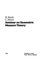 Seminar on geometric measure theory