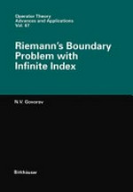 Riemann' s boundary problem with infinite index