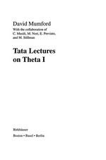 Tata lectures on theta 