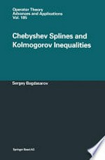 Chebyshev splines and Kolmogorov inequalities