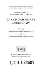 X- and gamma-ray astronomy