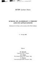 Contemporary developments in algebraic K-theory (dedicated to H. Bass on the occasion of his 70th birthday), 8-19 July 2002