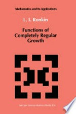 Functions of Completely Regular Growth