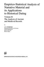 Empirico-Statistical Analysis of Narrative Material and its Applications to Historical Dating: Volume II: The Analysis of Ancient and Medieval Records 