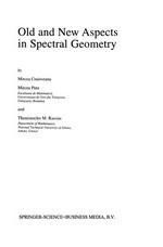 Old and New Aspects in Spectral Geometry