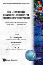 Low-dimensional quantum field theories for condensed matter physicists: lecture notes of ICTP Summer Course, Trieste, Italy, September 1992