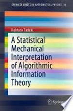 A Statistical Mechanical Interpretation of Algorithmic Information Theory