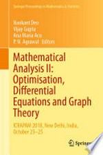 Mathematical Analysis II: Optimisation, Differential Equations and Graph Theory: ICRAPAM 2018, New Delhi, India, October 23-25 