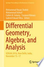 Differential Geometry, Algebra, and Analysis: ICDGAA 2016, New Delhi, India, November 15-17 