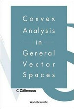 Convex analysis in general vector spaces