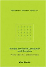 Principles of quantum computation and information. Volume II: Basic tools and special topics