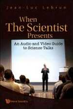 When the scientist presents: an audio and video guide to science talks 