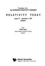 Proceedings of the 2nd Hungarian Relativity Workshop: relativity today, August 31-September 5, 1987, Budapest