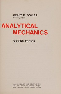 Analytical mechanics