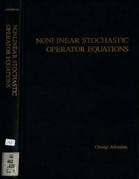 Nonlinear stochastic operator equations
