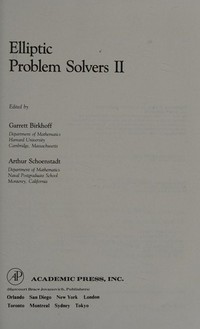 Elliptic problem solvers II