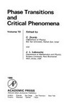 Phase transitions and critical phenomena. Vol. 10