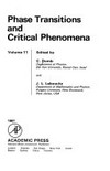 Phase transitions and critical phenomena. Vol. 11