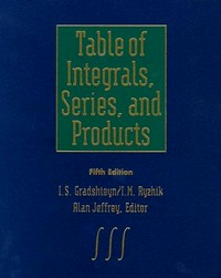 Table of integrals, series, and products