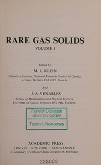 Rare gas solids