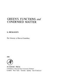 Green' s functions and condensed matter