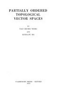 Partially ordered topological vector spaces