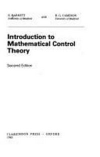 Introduction to mathematical control theory