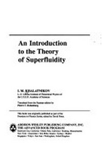 An introduction to the theory of superfluidity