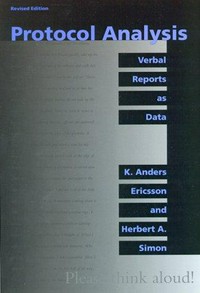 Protocol analysis: verbal reports as data