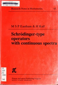 Schrödinger-type operators with continuous spectra