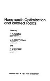 Nonsmooth optimization and related topics
