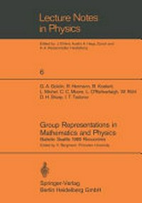 Group representations in mathematics and physics: Battelle Seattle, 1969, Rencontres