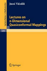 Lectures on n-dimensional quasiconformal mappings