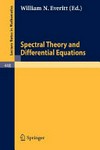 Spectral theory and differential equations: proceedings of the symposium held at Dundee, Scotland, 1-19 July 1974