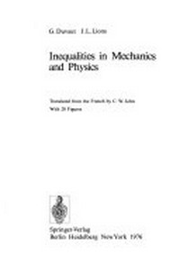 Inequalities in mechanics and physics