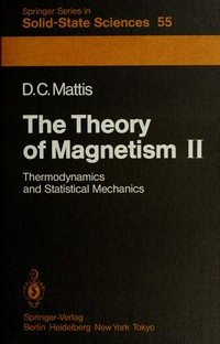 The theory of magnetism