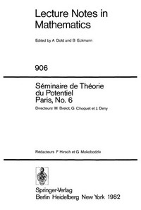 Séminaire de théorie du potentiel, Paris, no. 6