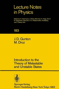 Introduction to the theory of metastable and unstable states