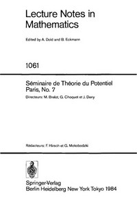Séminaire de théorie du potentiel, Paris, no. 7