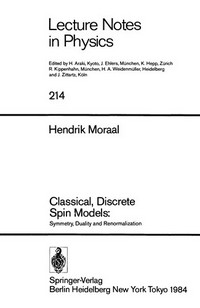 Classical, discrete spin models: symmetry, duality, and renormalization