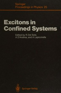 Excitons in confined systems: proceedings of the international meeting, Rome, Italy, April 13-16, 1987