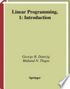 Linear Programming: 1: Introduction /
