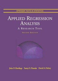 Applied Regression Analysis: A Research Tool /